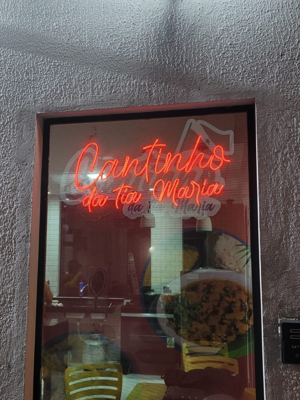 Letreiro em neon LED vermelho