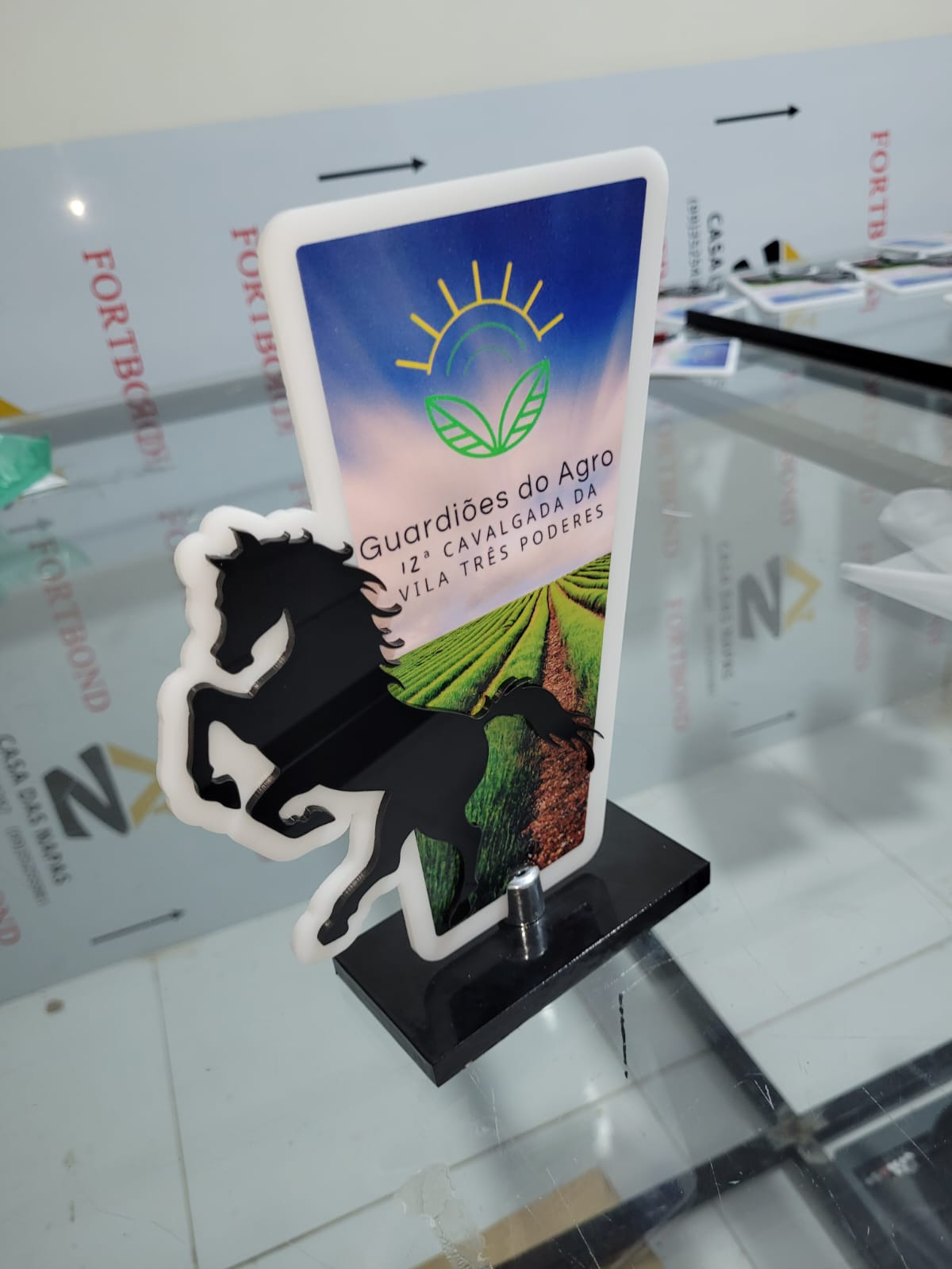 Troféu personalizado Guardiões do Agro